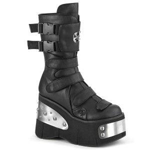Vegan 11,5 cm KERA-108 demonia plateforme bottes alternative noir