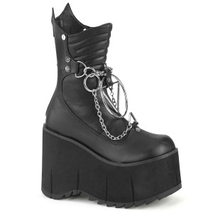 Vegan 11,5 cm KERA-130 demonia plateforme bottines alternative noir