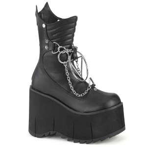 Vegan 11,5 cm KERA-130 demoniacult plateforme bottines alternative noir