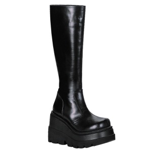 Vegan 11,5 cm SHAKER-100 demonia bottes talon compens