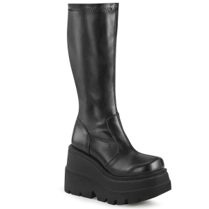 Vegan 11,5 cm SHAKER-65 demoniacult bottes talon compens