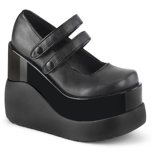 Vegan 13 cm VOID-37 demonia plateforme chaussure alternative noir