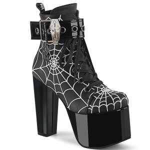 Vegan 14 cm TORMENT-51 demoniacult plateforme bottines alternative noir