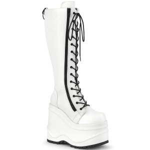 Vegan 15 cm WAVE-200-2 demonia bottes talon compens