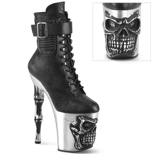 Vegan 20 cm RAP-STR2 bottines  talons hauts crne