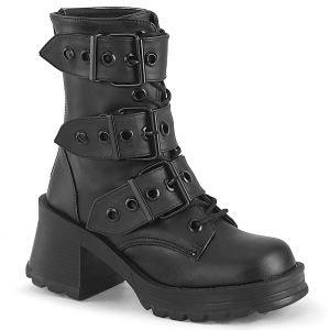 Vegan 7 cm DemoniaCult BRATTY-118 bottines plateforme chunky talons pais