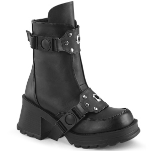 Vegan 7 cm DemoniaCult BRATTY-56 bottines plateforme chunky talons pais