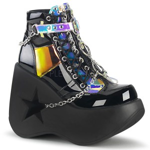 Verni 13 cm DYNAMITE-101 demonia bottines talon compens