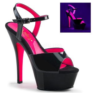 Verni 15 cm KISS-209TT Plateforme Neon Sandales Femmes