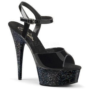 Verni 15 cm Pleaser DELIGHT-609MG chaussures  talons etincelle