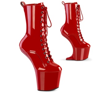 Verni 20 cm CRAZE-1040 Heelless bottines pony talons rouges