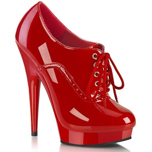 Vernis 15 cm SULTRY-660 plateforme chaussure richelieu talon haut rouge