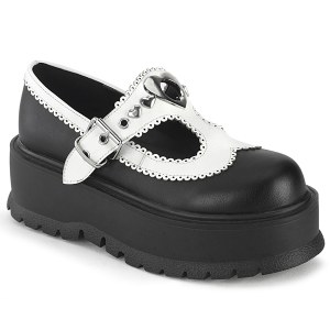 Vernis 5 cm SLACKER-23 demonia plateforme chaussure alternative noir