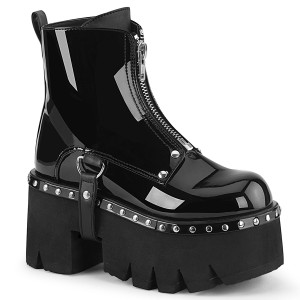 Vernis 9 cm ASHES-100 bottines demonia plateforme