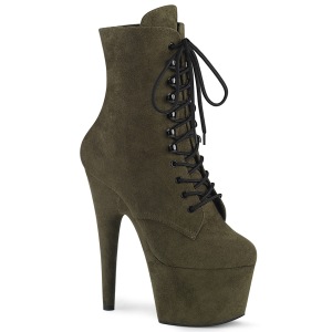 Vert Similicuir 18 cm ADORE-1020FS bottines femmes  lacets