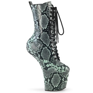 Vert motif serpent 20 cm CRAZE-1040SP pony bottines de pole dance