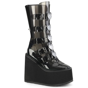 Vinyle 14 cm SWING-230C plateforme bottes alternative  boucles noires