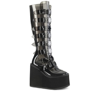 Vinyle 14 cm SWING-815C plateforme bottes alternative  boucles noires