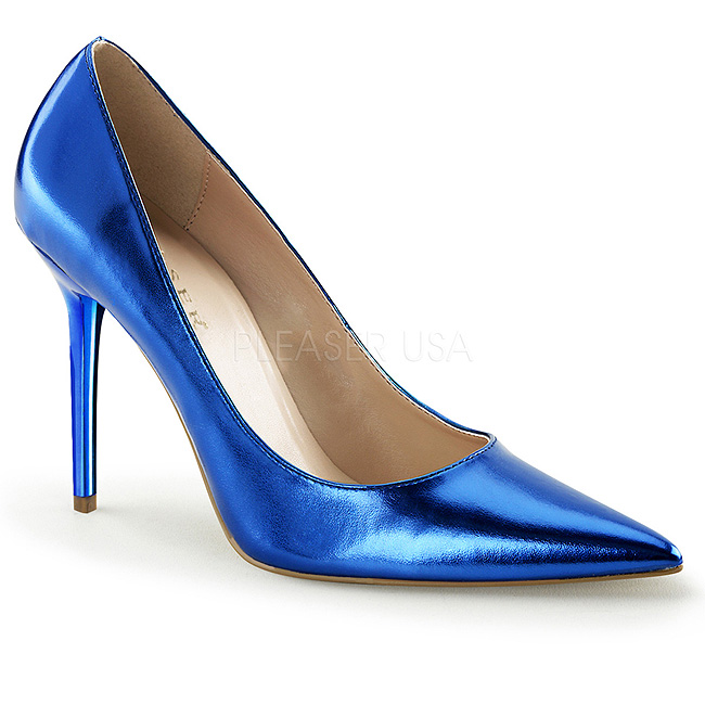 talon aiguille bleu