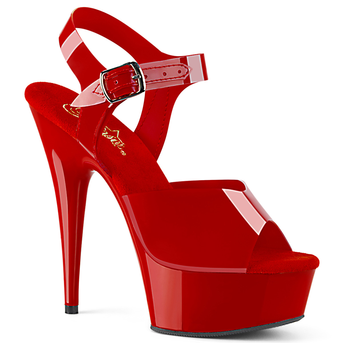chaussure talon carre rouge