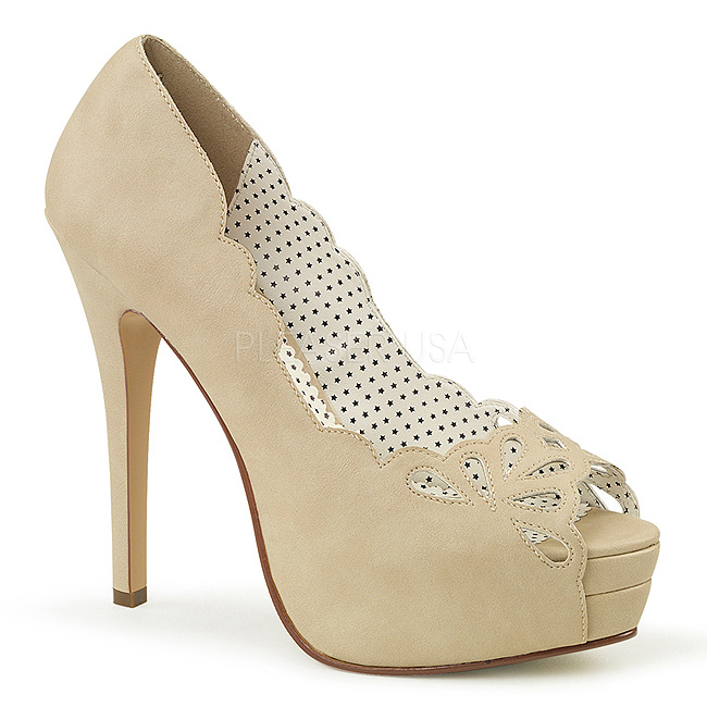 escarpin creme femme