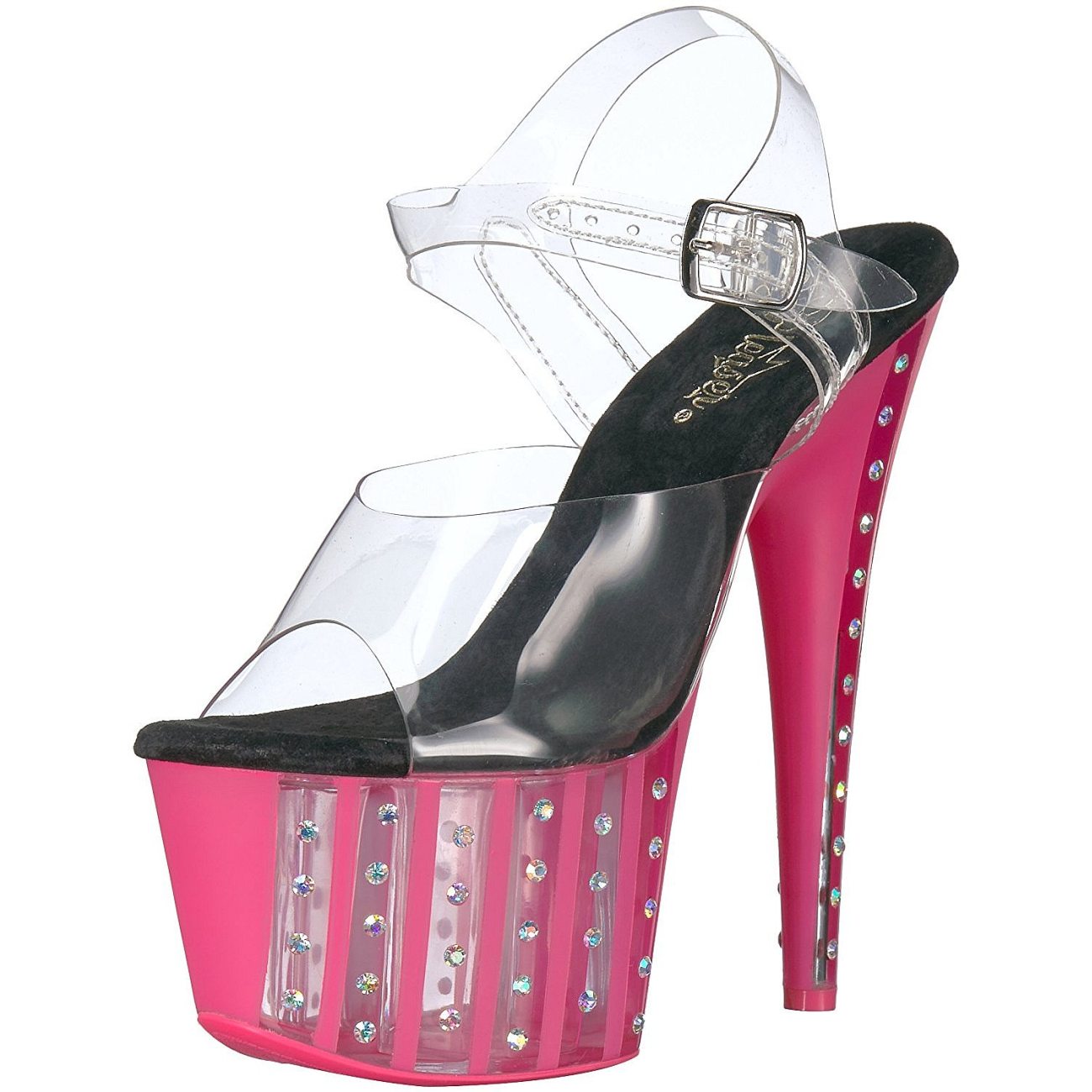 chaussure plateforme rouge