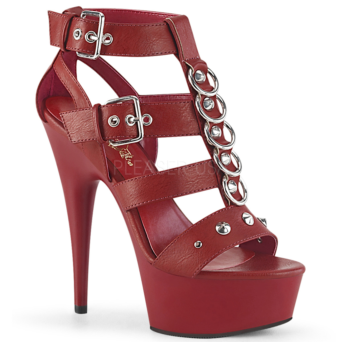 chaussure talon carre rouge