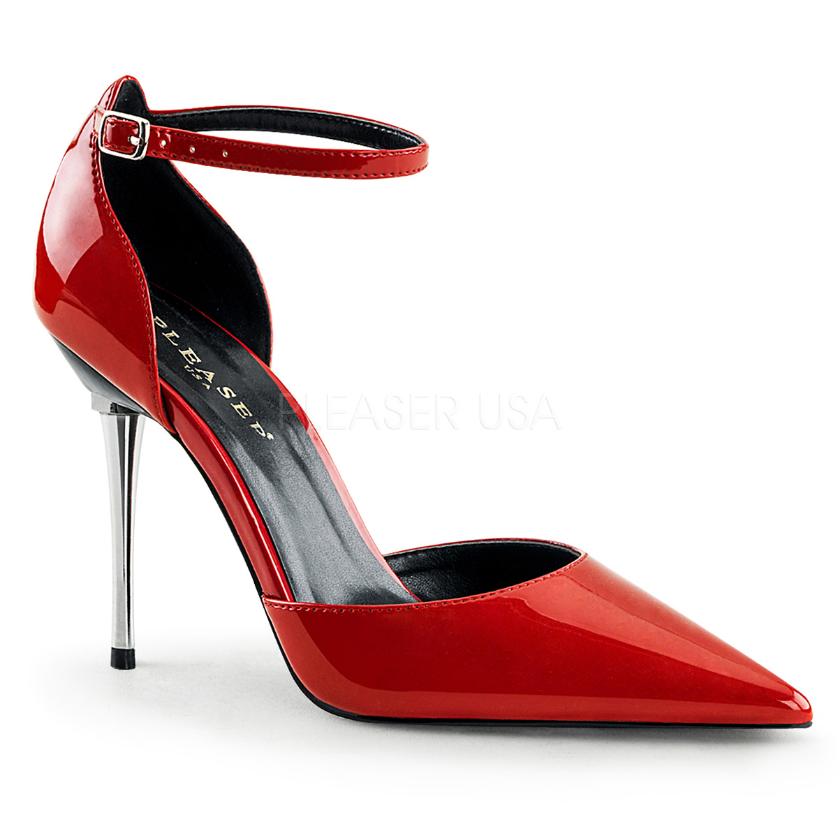 talon aiguille rouge vernis