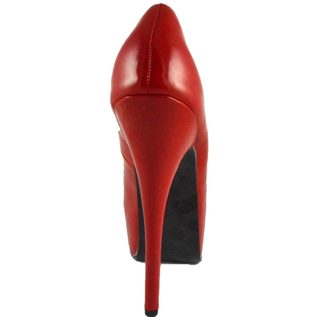 talon aiguille rouge vernis