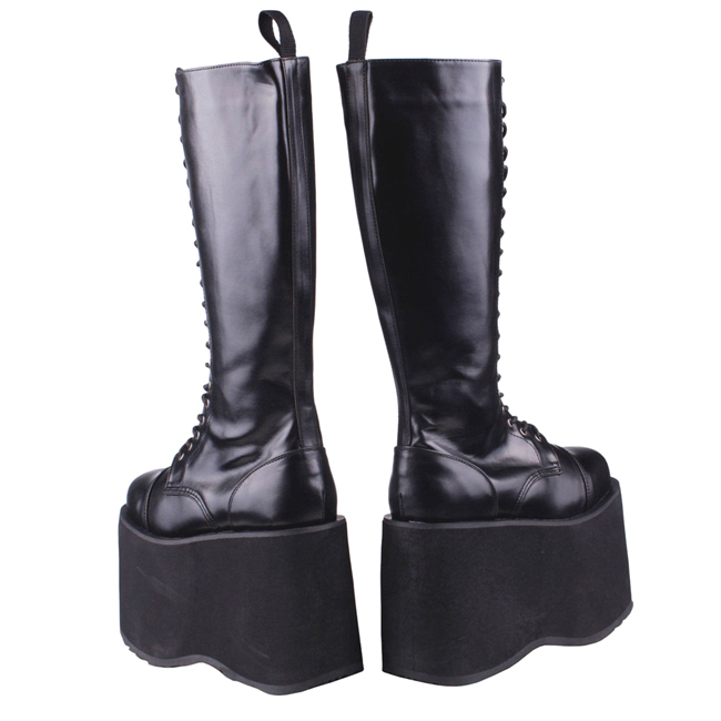 bottes plateforme gothique