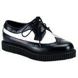 Cuir 2,5 cm CREEPER-608 Chaussures Creepers Hommes Plateforme