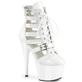 ADORE-1013MST 18 cm bottine talon haut femme pleaser blanc