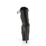 ADORE-1020RM 18 cm bottine talon haut femme pleaser strass noir