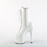 ADORE-1040TT 18 cm bottine talon haut femme pleaser brun blanc