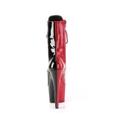 ADORE-1040TT 18 cm bottine talon haut femme pleaser noir rouges