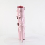 ADORE-1043 - 18 cm plateforme bottines talons aiguilles vernis rose