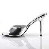 Argent 10 cm CLASSIQUE-01 mules talons hauts