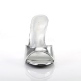 Argent 10 cm CLASSIQUE-01 mules talons hauts