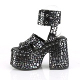Argent 12,5 cm Demonia CAMEL-102 sandales plateforme lolita