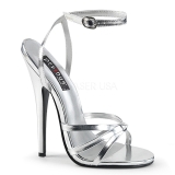 Argent 15 cm DOMINA-108 chaussures travesti