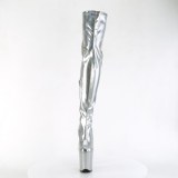 Argent 20 cm FLAMINGO-3000HWR Hologramme bottes overknee plateforme de pole dance