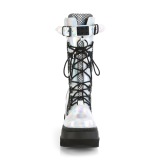 Argent Hologramme 11,5 cm SHAKER-70 bottes cyberpunk plateforme