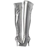 Argent Mat 13 cm SEDUCE-3000 bottes cuissardes hommes