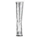 Argent Mat 7,5 cm GOGO-300 Bottes Femmes pour Hommes