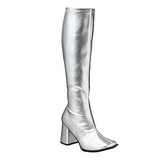 Argent Mat 7,5 cm GOGO-300 Bottes Femmes pour Hommes