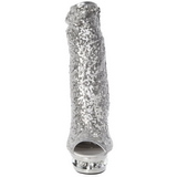 Argent Paillettes 15,5 cm BLONDIE-R-1008 Plateforme Bottines Femmes