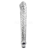 Argent Paillettes 15 cm PLEASER BLONDIE-R-3011 Cuissardes Haut Talon