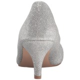 Argent Pierre Cristal 6,5 cm DORIS-06 Chaussures Escarpins de Soire