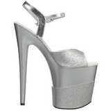 Argent Scintillement 20 cm Pleaser FLAMINGO-809-2G Talons Aiguilles Plateforme
