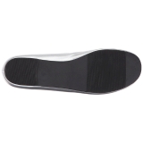 Argent Similicuir ANNA-01 grande taille chaussures ballerines